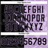 Custom Graffiti Pattern Black-Light Purple Scratch 3D Performance T-Shirt