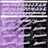 Custom Graffiti Pattern White Black-Medium Purple Scratch 3D Performance T-Shirt