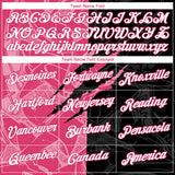 Custom Graffiti Pattern White Black-Neon Pink Scratch 3D Performance T-Shirt