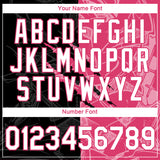 Custom Graffiti Pattern White Black-Neon Pink Scratch 3D Performance T-Shirt