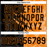 Custom Graffiti Pattern Black-Bay Orange Scratch 3D Performance T-Shirt