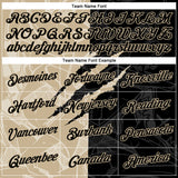 Custom Graffiti Pattern Black-Vegas Gold Scratch 3D Performance T-Shirt