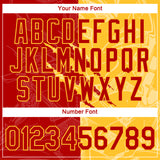 Custom Graffiti Pattern Red-Gold Scratch 3D Performance T-Shirt