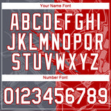 Custom Graffiti Pattern White Steel Gray-Red Scratch 3D Performance T-Shirt