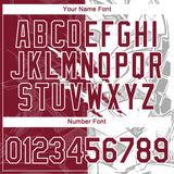 Custom Graffiti Pattern Crimson-White Scratch 3D Performance T-Shirt