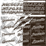 Custom Graffiti Pattern Brown-White Scratch 3D Performance T-Shirt