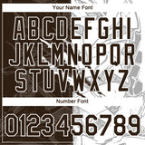 Custom Graffiti Pattern Brown-White Scratch 3D Performance T-Shirt