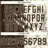 Custom Graffiti Pattern Brown-Cream Scratch 3D Performance T-Shirt