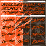 Custom Graffiti Pattern Brown-Orange Scratch 3D Performance T-Shirt