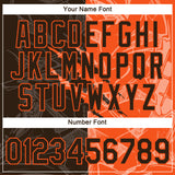 Custom Graffiti Pattern Brown-Orange Scratch 3D Performance T-Shirt