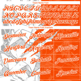 Custom Graffiti Pattern Orange-White Scratch 3D Performance T-Shirt