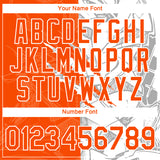 Custom Graffiti Pattern Orange-White Scratch 3D Performance T-Shirt