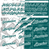 Custom Graffiti Pattern Teal-White Scratch 3D Performance T-Shirt