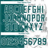 Custom Graffiti Pattern Teal-White Scratch 3D Performance T-Shirt