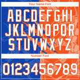 Custom Graffiti Pattern White Thunder Blue-Orange Scratch 3D Performance T-Shirt