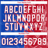 Custom Graffiti Pattern White Thunder Blue-Red Scratch 3D Performance T-Shirt