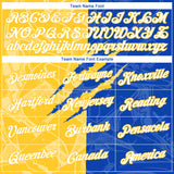 Custom Graffiti Pattern White Thunder Blue-Yellow Scratch 3D Performance T-Shirt