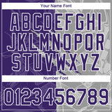 Custom Graffiti Pattern Purple Gray-White Scratch 3D Performance T-Shirt