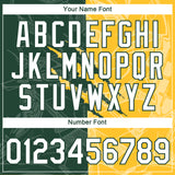 Custom Graffiti Pattern White Green-Gold Scratch 3D Performance T-Shirt