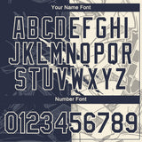 Custom Graffiti Pattern Navy-Cream Scratch 3D Performance T-Shirt