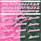 Custom Graffiti Pattern White Green-Pink Scratch 3D Performance T-Shirt