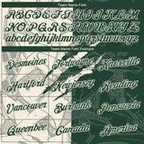 Custom Graffiti Pattern Green-Cream Scratch 3D Performance T-Shirt