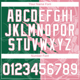 Custom Graffiti Pattern White Kelly Green-Medium Pink Scratch 3D Performance T-Shirt