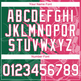 Custom Graffiti Pattern White Kelly Green-Neon Pink Scratch 3D Performance T-Shirt