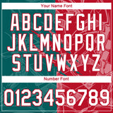 Custom Graffiti Pattern White Teal-Red Scratch 3D Performance T-Shirt