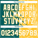 Custom Graffiti Pattern White Teal-Gold Scratch 3D Performance T-Shirt