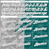 Custom Graffiti Pattern White Teal-Gray Scratch 3D Performance T-Shirt