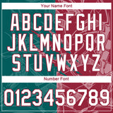 Custom Graffiti Pattern White Teal-Crimson Scratch 3D Performance T-Shirt