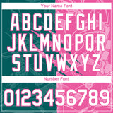 Custom Graffiti Pattern White Teal-Pink Scratch 3D Performance T-Shirt