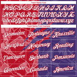 Custom Graffiti Pattern White Purple-Red Scratch 3D Performance T-Shirt