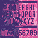 Custom Graffiti Pattern Purple-Pink Scratch 3D Performance T-Shirt