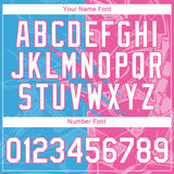 Custom Graffiti Pattern White Sky Blue-Pink Scratch 3D Performance T-Shirt