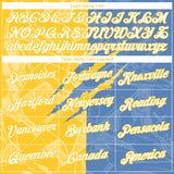 Custom Graffiti Pattern White Light Blue-Yellow Scratch 3D Performance T-Shirt