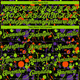 Custom Stitched Graffiti Pattern Neon Green-Black 3D Splash Grunge Art Sports Pullover Sweatshirt Hoodie