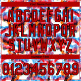 Custom Stitched Graffiti Pattern Red-Black 3D Watercolor Grunge Art Sports Pullover Sweatshirt Hoodie