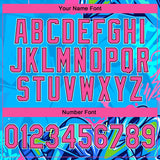 Custom Stitched Graffiti Pattern Pink Black-White 3D Hiphop Abstract Urban Street Art Sports Pullover Sweatshirt Hoodie
