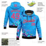 Custom Stitched Graffiti Pattern Pink Black-White 3D Hiphop Abstract Urban Street Art Sports Pullover Sweatshirt Hoodie