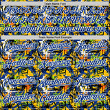 Custom Graffiti Pattern Royal-White Splatter Authentic Baseball Jersey