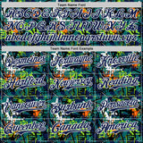 Custom Graffiti Pattern Navy-White Splatter Authentic Baseball Jersey