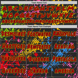 Custom Graffiti Pattern Red Black-Gold Colorful Paint Splatter Halftone Dots Pullover Sweatshirt Hoodie
