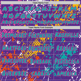 Custom Graffiti Pattern Teal Purple-Pink Colorful Paint Splatter Halftone Dots Pullover Sweatshirt Hoodie