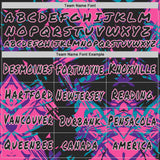 Custom Graffiti Pattern Black White-Pink Geometric Shatter Scratch Splatter Pullover Sweatshirt Hoodie
