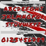 Custom Graffiti Pattern Red Black-White Brush Stroke Splatter Pullover Sweatshirt Hoodie