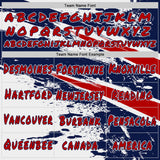 Custom Graffiti Pattern Red Navy-White Brush Stroke Splatter Pullover Sweatshirt Hoodie