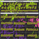 Custom Graffiti Pattern Neon Green Black-Pink Geometric Scratch Splatter Pullover Sweatshirt Hoodie