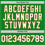 Custom Grass Green White-Orange Authentic Baseball Jersey
